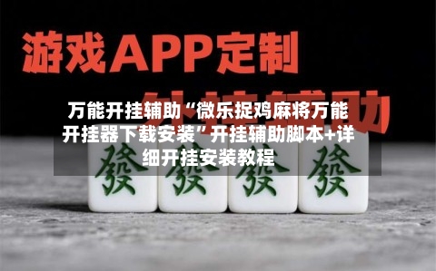 万能开挂辅助“微乐捉鸡麻将万能开挂器下载安装	”开挂辅助脚本+详细开挂安装教程-第3张图片