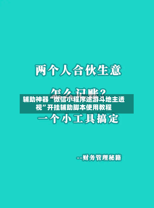 辅助神器“微信小程序途游斗地主透视	”开挂辅助脚本使用教程-第2张图片