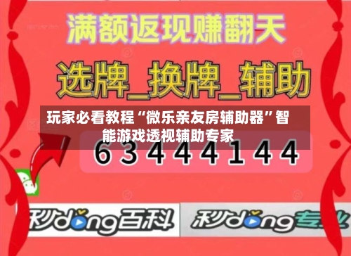 玩家必看教程“微乐亲友房辅助器”智能游戏透视辅助专家-第3张图片