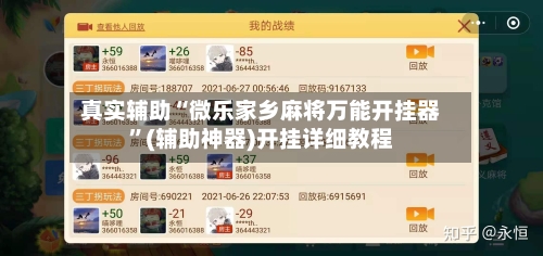 真实辅助“微乐家乡麻将万能开挂器”(辅助神器)开挂详细教程-第2张图片