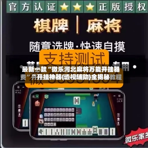 最新一款“微乐河北麻将万能开挂器”开挂神器{透视辅助}全揭秘-第1张图片