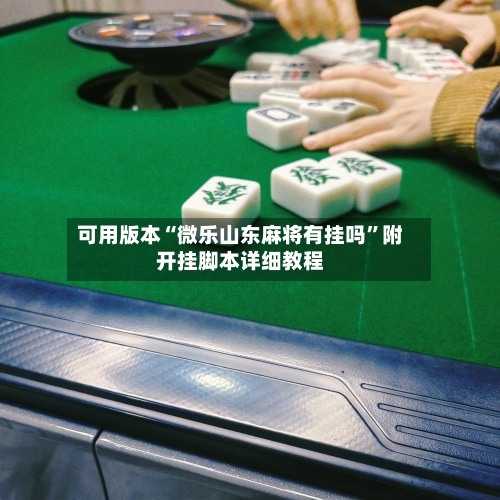 可用版本“微乐山东麻将有挂吗	”附开挂脚本详细教程-第2张图片