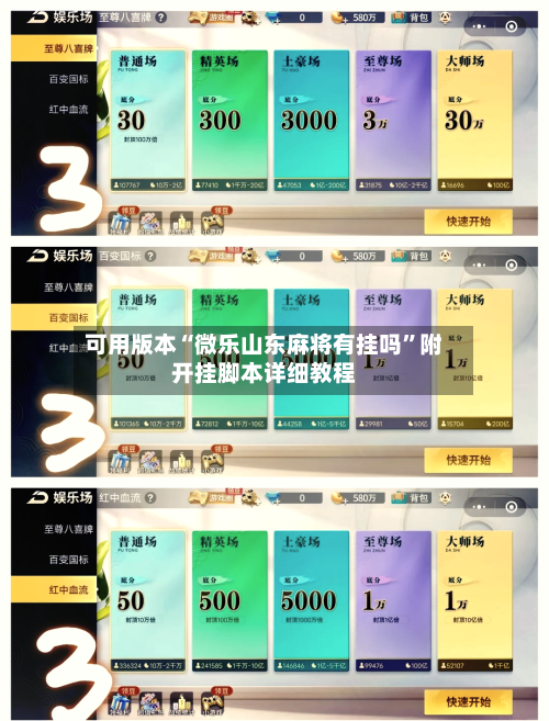 可用版本“微乐山东麻将有挂吗”附开挂脚本详细教程-第3张图片