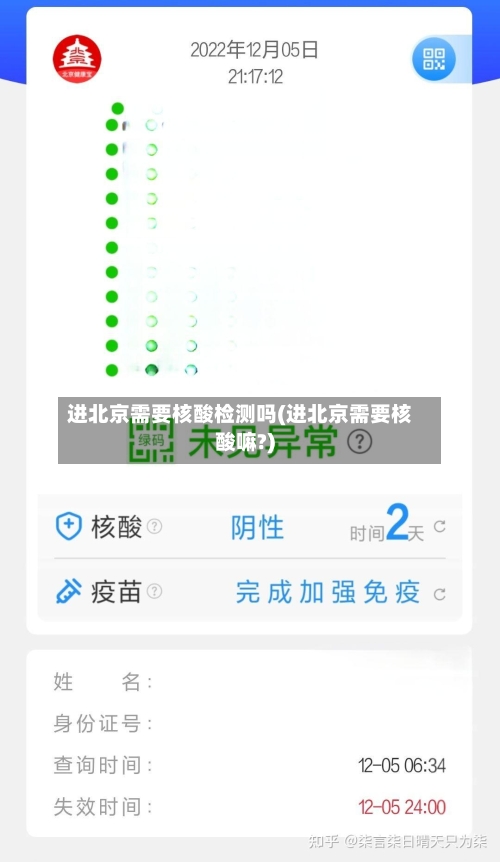 进北京需要核酸检测吗(进北京需要核酸嘛?)-第1张图片