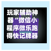 玩家辅助神器“微信小程序微乐跑得快记牌器	”科技辅助神器手机版教程-第2张图片