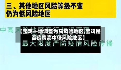 【宝鸡一地调整为高风险地区,宝鸡是否疫情高中低风险地区】-第2张图片