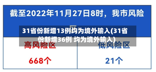 31省份新增13例均为境外输入(31省份新增36例 均为境外输入)-第2张图片