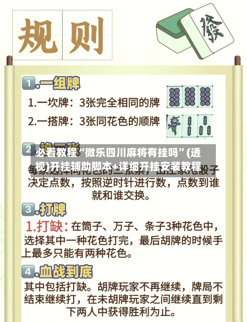必看教程“微乐四川麻将有挂吗	”(透视)开挂辅助脚本+详细开挂安装教程-第2张图片