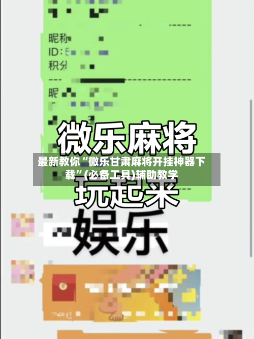 最新教你“微乐甘肃麻将开挂神器下载”(必备工具)辅助教学-第2张图片