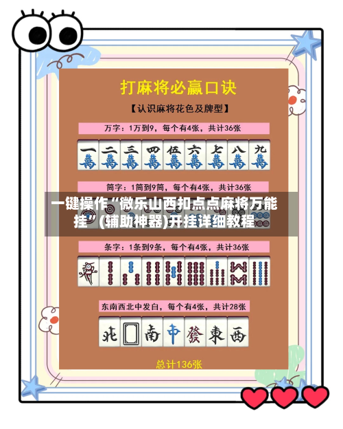 一键操作“微乐山西扣点点麻将万能挂	”(辅助神器)开挂详细教程-第1张图片