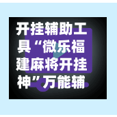 开挂辅助工具“微乐福建麻将开挂神”万能辅助详细步骤与使用技巧-第2张图片