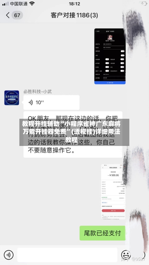 教程开挂辅助“小程序雀神广东麻将万能开挂器免费”(透视挂)详细用法教程-第2张图片