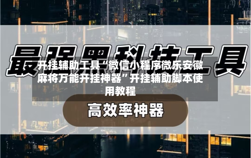 开挂辅助工具“微信小程序微乐安徽麻将万能开挂神器”开挂辅助脚本使用教程-第3张图片