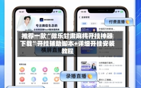 推荐一款“微乐甘肃麻将开挂神器下载”开挂辅助脚本+详细开挂安装教程-第2张图片