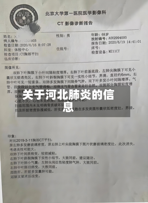 关于河北肺炎的信息-第1张图片