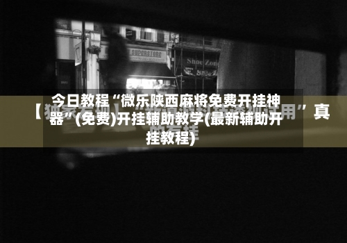 今日教程“微乐陕西麻将免费开挂神器”(免费)开挂辅助教学(最新辅助开挂教程)-第1张图片