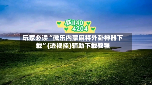 玩家必读“微乐内蒙麻将外卦神器下载	”(透视挂)辅助下载教程-第2张图片