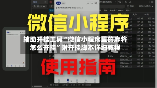 辅助开挂工具“微信小程序里的麻将怎么开挂”附开挂脚本详细教程-第2张图片