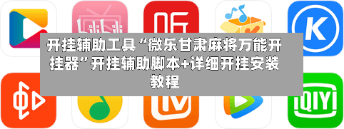 开挂辅助工具“微乐甘肃麻将万能开挂器”开挂辅助脚本+详细开挂安装教程-第3张图片