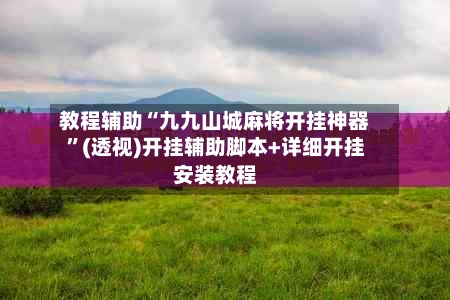 教程辅助“九九山城麻将开挂神器	”(透视)开挂辅助脚本+详细开挂安装教程-第2张图片