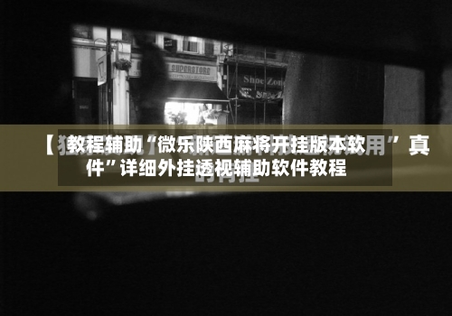 教程辅助“微乐陕西麻将开挂版本软件”详细外挂透视辅助软件教程-第1张图片