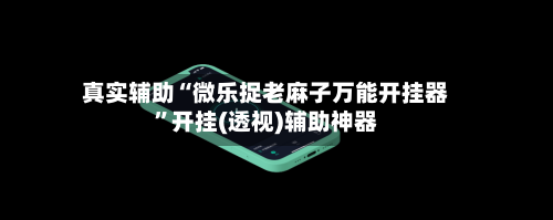 真实辅助“微乐捉老麻子万能开挂器	”开挂(透视)辅助神器-第2张图片
