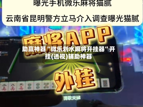助赢神器“微乐划水麻将开挂器”开挂(透视)辅助神器-第3张图片
