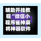 辅助开挂教程“微信小程序雀神麻将神器软件	”详细分享装挂步骤教程-第3张图片