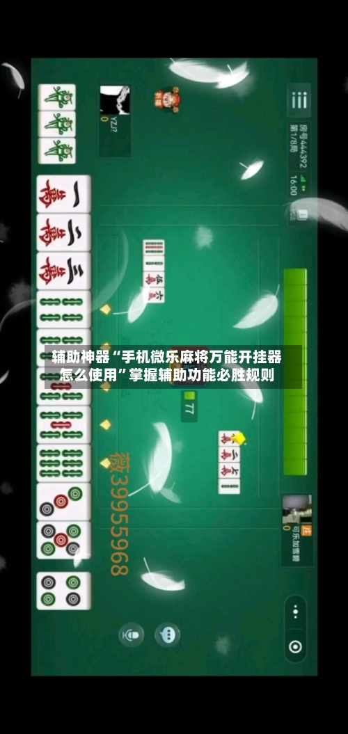 辅助神器“手机微乐麻将万能开挂器怎么使用	”掌握辅助功能必胜规则-第1张图片