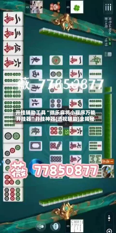 开挂辅助工具“微乐麻将小程序万能开挂器	”开挂神器{透视辅助}全揭秘-第1张图片