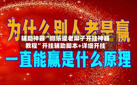 辅助神器“微乐捉老麻子开挂神器教程	”开挂辅助脚本+详细开挂-第2张图片