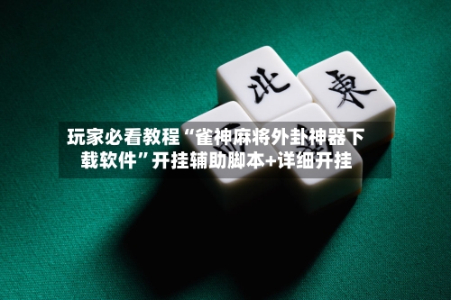 玩家必看教程“雀神麻将外卦神器下载软件”开挂辅助脚本+详细开挂-第3张图片