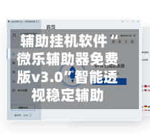 辅助挂机软件“微乐辅助器免费版v3.0”智能透视稳定辅助-第1张图片