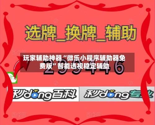 玩家辅助神器“微乐小程序辅助器免费版	”智能透视稳定辅助-第3张图片