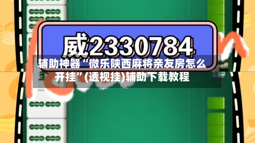 辅助神器“微乐陕西麻将亲友房怎么开挂”(透视挂)辅助下载教程-第1张图片