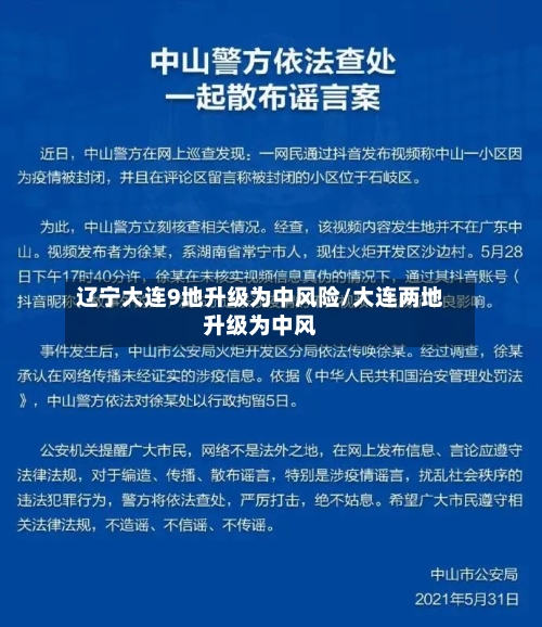 辽宁大连9地升级为中风险/大连两地升级为中风-第1张图片
