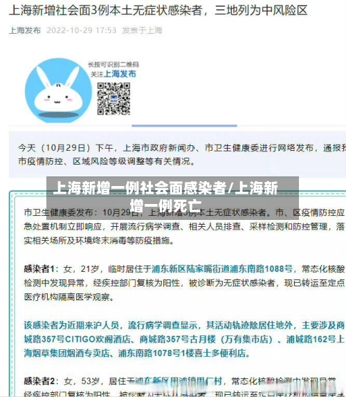 上海新增一例社会面感染者/上海新增一例死亡-第2张图片