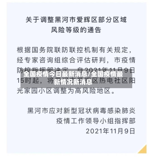 全国疫情今日最新消息/全国疫情最新情况新消息-第1张图片