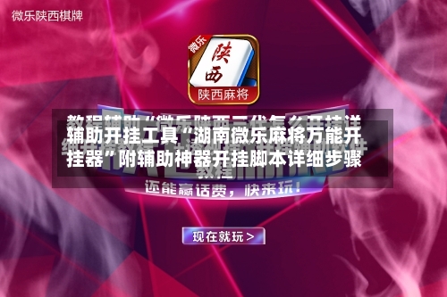 辅助开挂工具“湖南微乐麻将万能开挂器”附辅助神器开挂脚本详细步骤-第1张图片