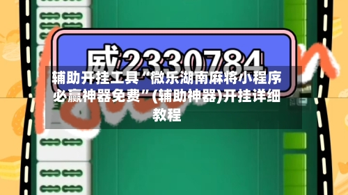 辅助开挂工具“微乐湖南麻将小程序必赢神器免费	”(辅助神器)开挂详细教程-第2张图片