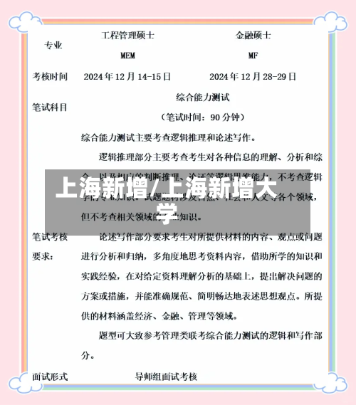 上海新增/上海新增大学