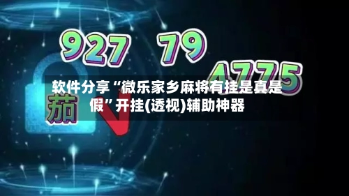 软件分享“微乐家乡麻将有挂是真是假	”开挂(透视)辅助神器-第2张图片