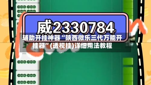 辅助开挂神器“陕西微乐三代万能开挂器	”(透视挂)详细用法教程-第1张图片