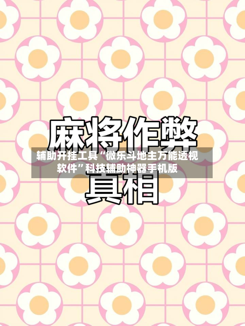 辅助开挂工具“微乐斗地主万能透视软件	”科技辅助神器手机版-第2张图片