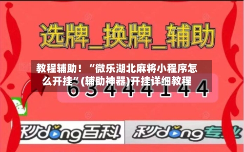 教程辅助！“微乐湖北麻将小程序怎么开挂”(辅助神器)开挂详细教程-第2张图片