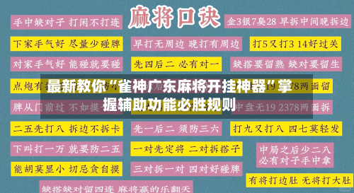 最新教你“雀神广东麻将开挂神器	”掌握辅助功能必胜规则-第1张图片