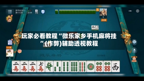 玩家必看教程“微乐家乡手机麻将挂	”(作弊)辅助透视教程-第1张图片