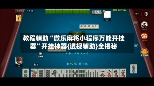 教程辅助“微乐麻将小程序万能开挂器”开挂神器{透视辅助}全揭秘-第1张图片