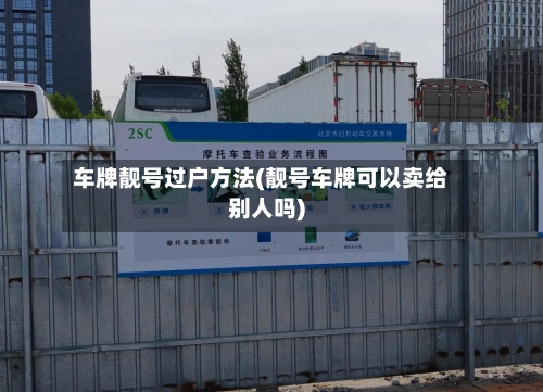 车牌靓号过户方法(靓号车牌可以卖给别人吗)-第2张图片