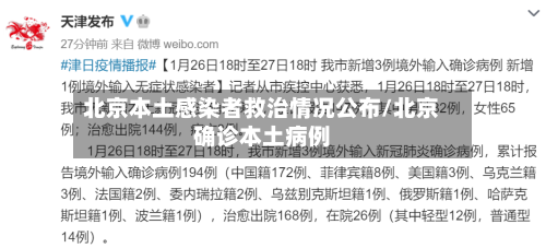 北京本土感染者救治情况公布/北京确诊本土病例-第1张图片